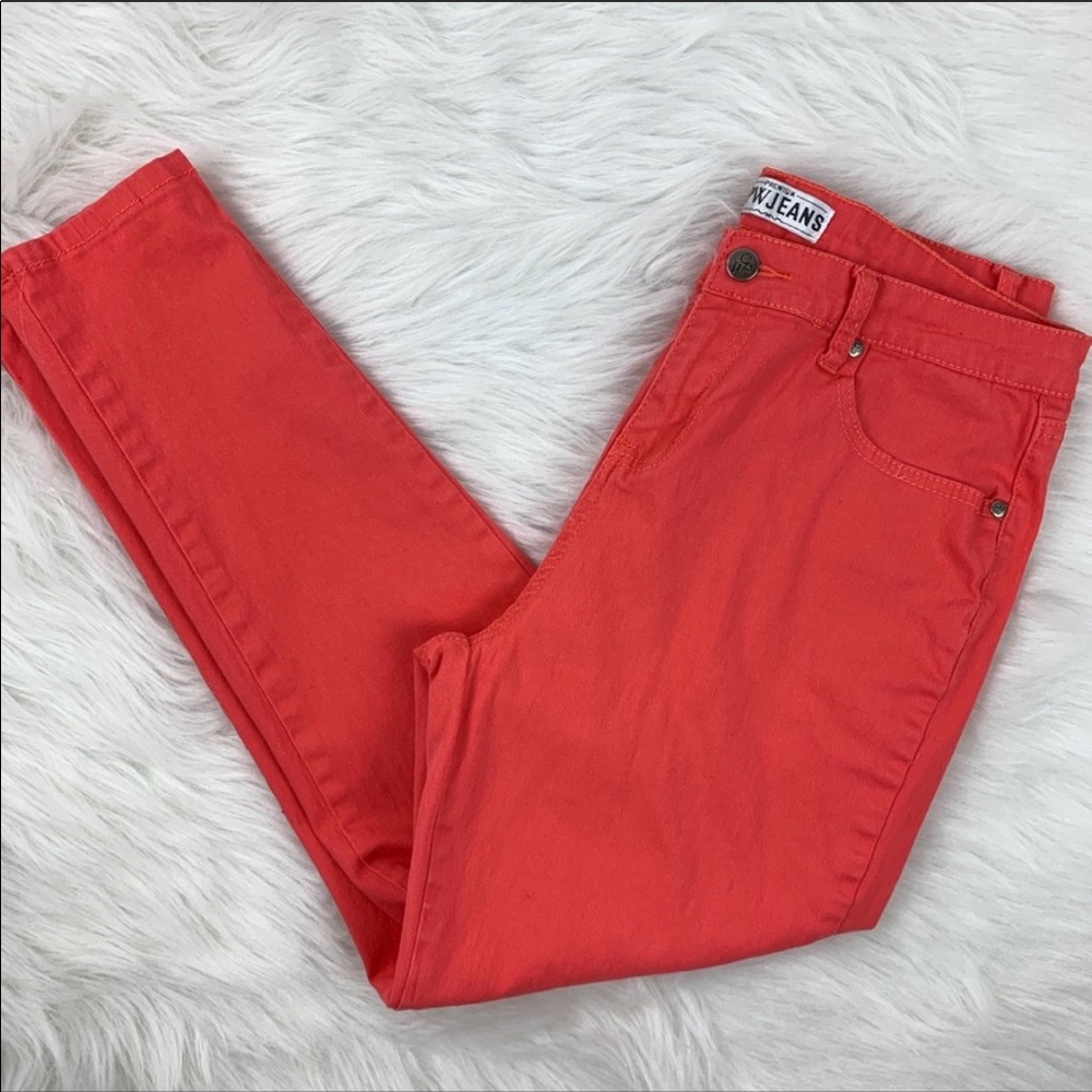CPW PREMIUM JEANS Skinny Jeans Coral Pants Size 10 - Picture 3 of 5